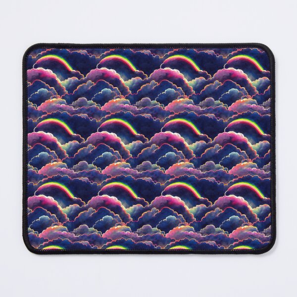 Item preview, Watercolor Glowing Rainbow Clouds Pattern designed and sold by DesArtStudio.