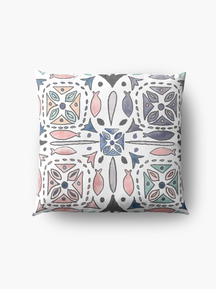 Alternate view of Mediterranean Tiles Floor Pillow