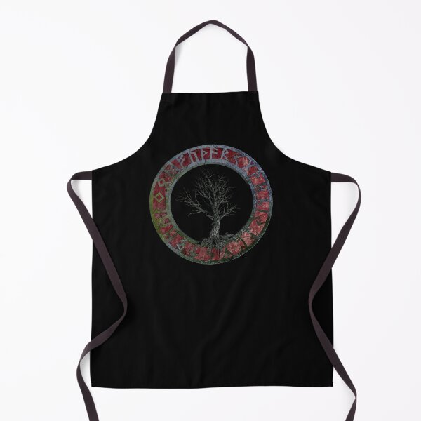 Item preview, Viking Norse Mythology Yggdrasil Vegvisir Runes World Tree designed and sold by Stoffgiraffe.