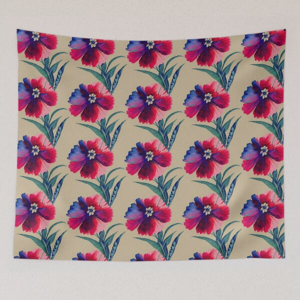Item preview, Botanical Watercolor Floral Pattern on a Ivory Background designed and sold by DesArtStudio.