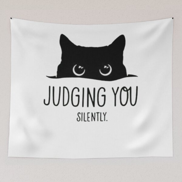 Item preview,  Judging You Silently Black Cat designed and sold by peterArt22.
