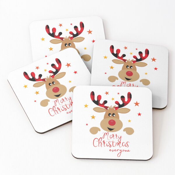Item preview, Merry Christmas Reindeer designed and sold by MollyJaneArt.