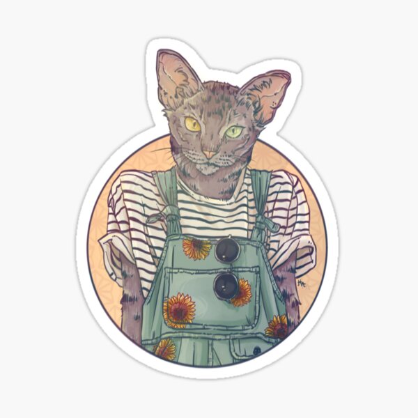 Daisy the Abyssinian Cat Sticker