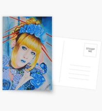 Mana ~ Blue Flowers Postcards
