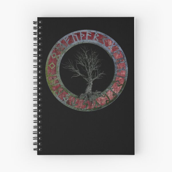Item preview, Viking Norse Mythology Yggdrasil Vegvisir Runes World Tree designed and sold by Stoffgiraffe.