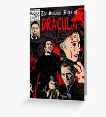 The Satanic Rites of Dracula Greeting Card