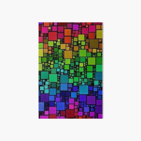 Disco ball rainbow squares disco fever boogie dance 70s club disco party  retro checkered bathroom tile Poster for Sale by weird83