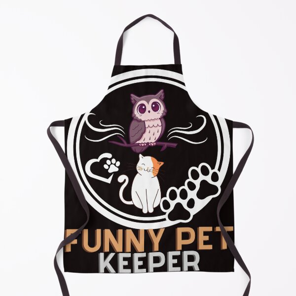 Item preview, cat and an owl funny pet keeper designed and sold by dansonarts.