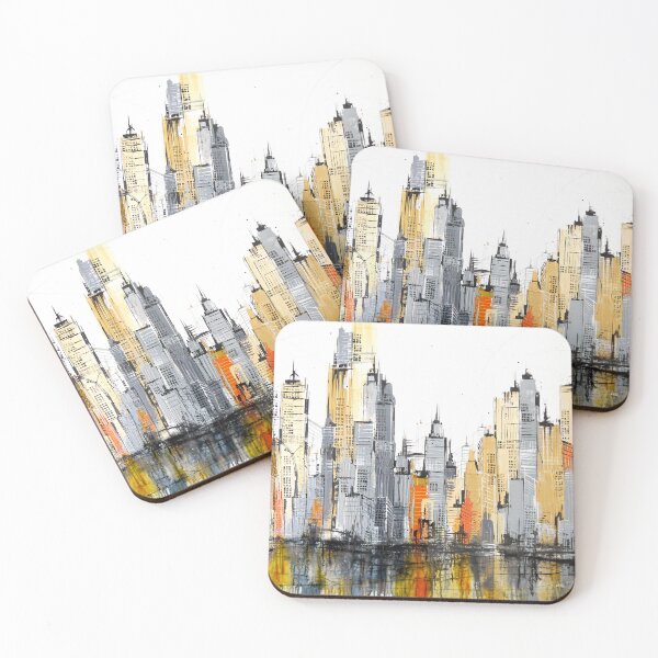 Item preview, Golden Skyscrapers designed and sold by Artbyirina.