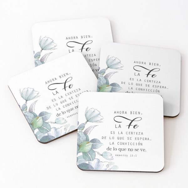 Item preview, Hebreos 11:1 Spanish Bible Verse designed and sold by latiendadearyam.