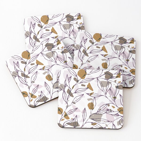 Item preview, leaves on terrazzo designed and sold by clemfloral.