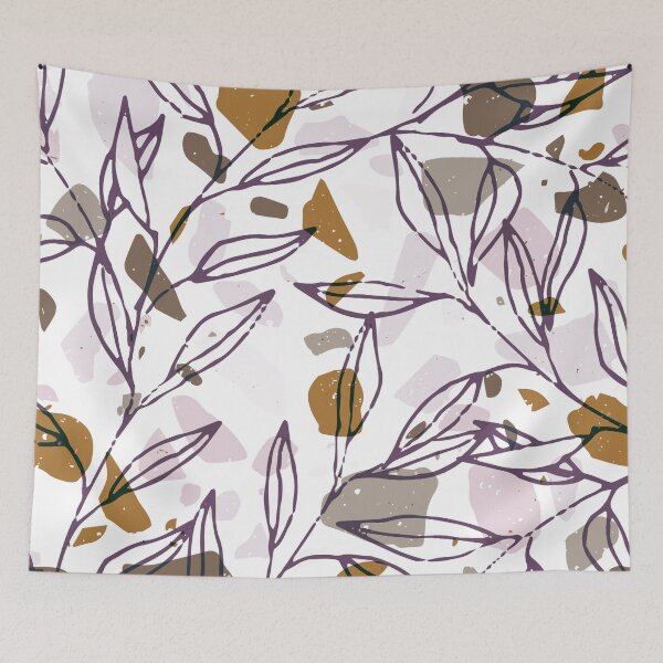 Item preview, leaves on terrazzo designed and sold by clemfloral.