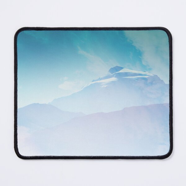 Item preview, Beautiful winter landscape with clouds and mountains. Light blue sky background designed and sold by annamiss.