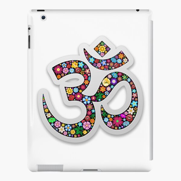 Namaste Floral Yoga Symbol iPad Snap Case