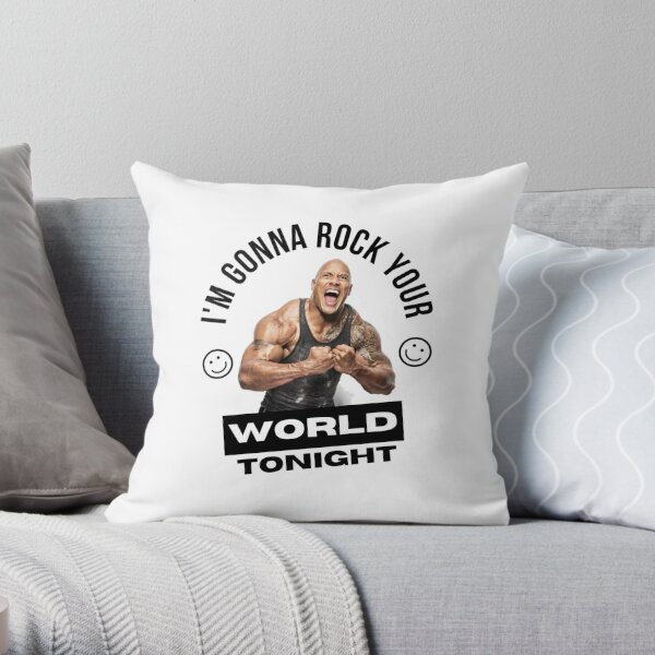 The Rock Merch Giant Head Cushion Dwayne Johnson 