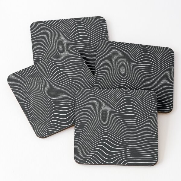 Item preview,  Black and White Optical Illusion Wavy Trippy Art Pattern  designed and sold by BossyCatHome.