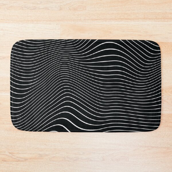 Item preview,  Black and White Optical Illusion Wavy Trippy Art Pattern  designed and sold by BossyCatHome.