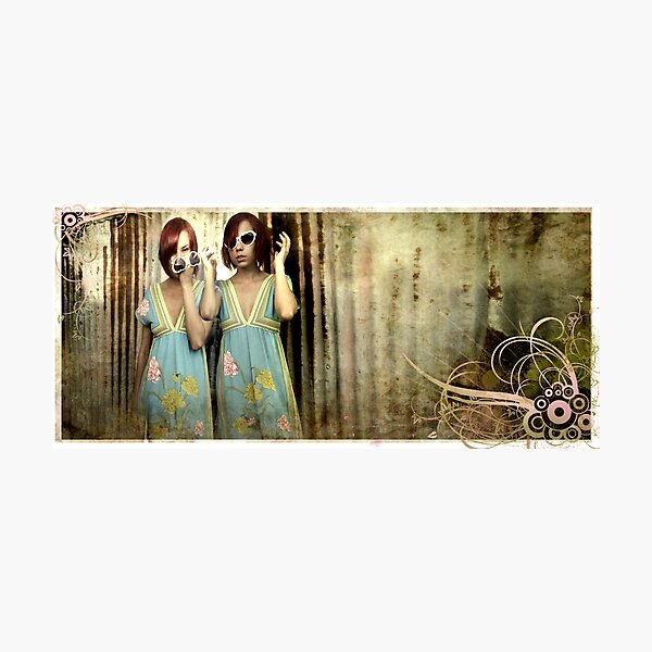 Girl catches his eye Photographic Print