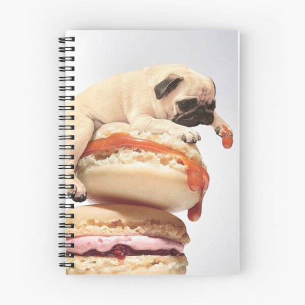 Item preview, Pug on Macarons designed and sold by toppopin.
