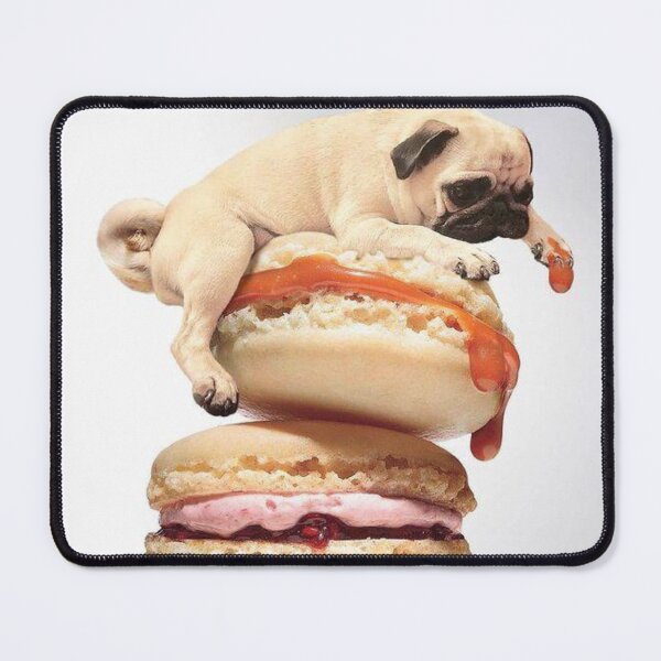 Item preview, Pug on Macarons designed and sold by toppopin.