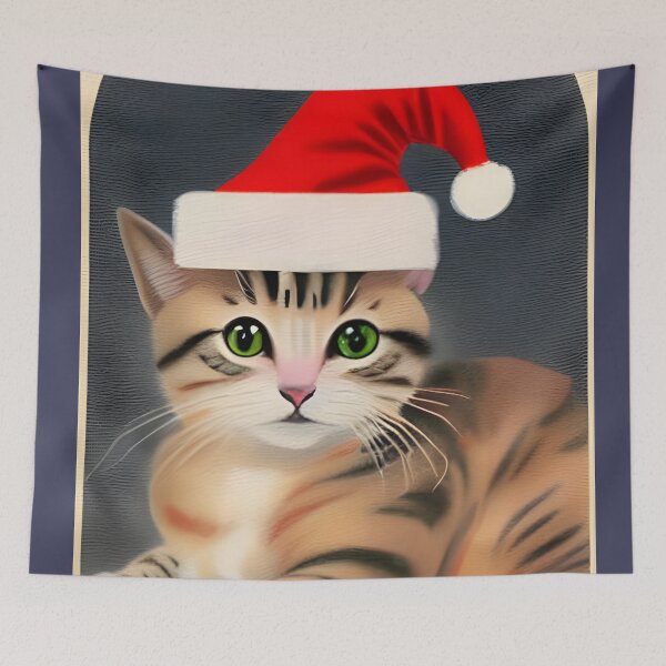 Item preview, Kitty Christmas designed and sold by FineArtworld7.