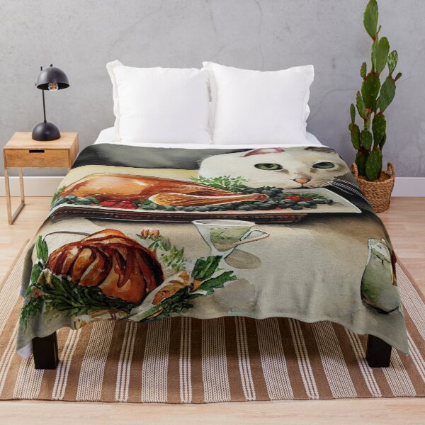 Item preview, Cat on Thanksgiving Dinner designed and sold by recollectionsv.
