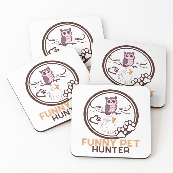 Item preview, cat and an owl funny pet owner designed and sold by dansonarts.