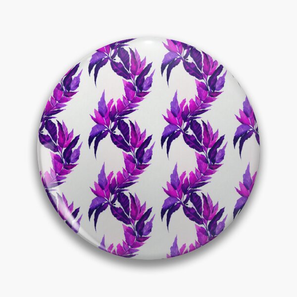 Item preview, Bright Purple Ferns Pattern on a White Background designed and sold by DesArtStudio.