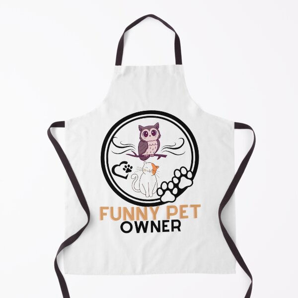 Item preview, cat and an owl funny pet owner designed and sold by dansonarts.
