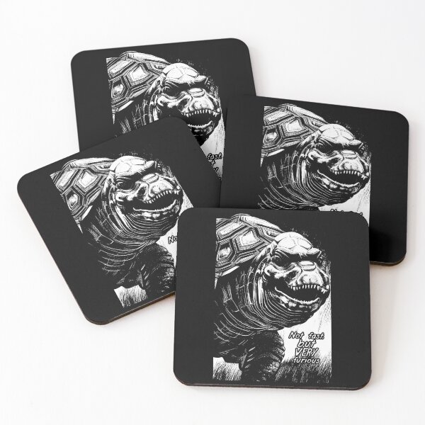 Item preview, Not fast, but very furious - tortoise (#01) designed and sold by SolidEarthArt.
