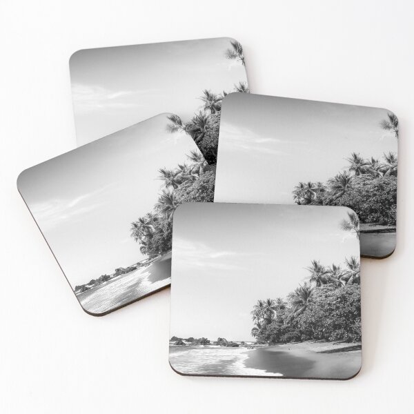 Item preview, Tropical Paradise Beach in Black & White designed and sold by Nicklas81.