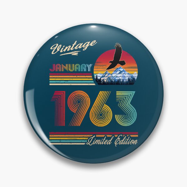 Item preview, January 1963 Birthday designed and sold by GreenSplash.