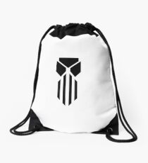 Drawstring Bag White/Black Drawstring Bag