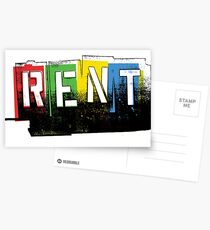 Mieten Logo Color Postkarten