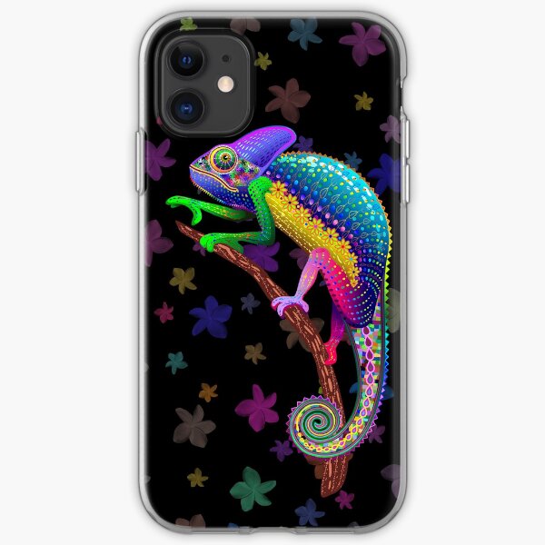Chameleon Fantasy Rainbow Colors iPhone Soft Case