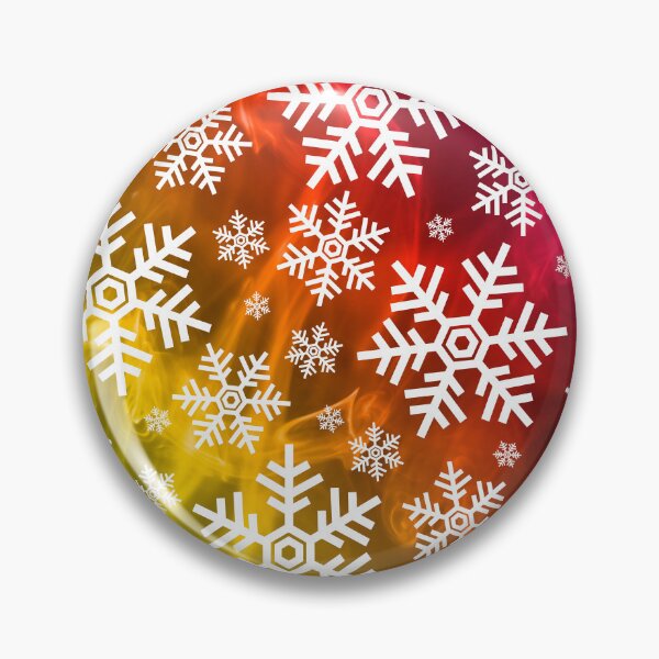Item preview, Simple White Snowflakes Pattern on Rainbow Fog designed and sold by Coffee Lifestyle.