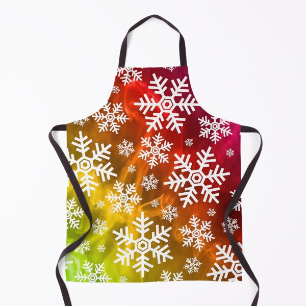 Item preview, Simple White Snowflakes Pattern on Rainbow Fog designed and sold by Coffee Lifestyle.