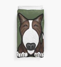 Brown Patch English Bull Terrier Duvet Cover