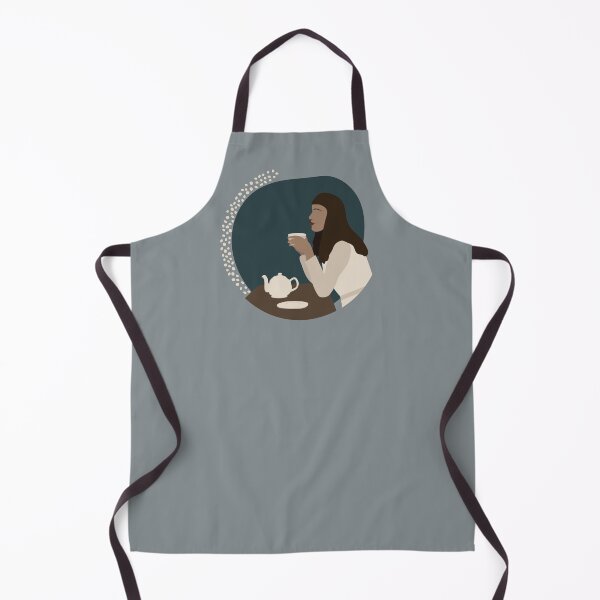 Item preview, Boho girl drinking tea illustration designed and sold by ToATeaGifts.