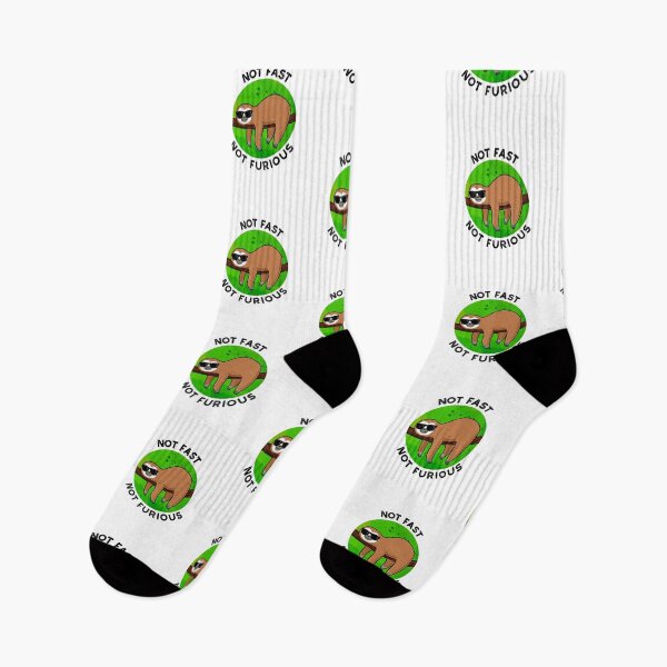Item preview, Not Fast Not Furious Funny Sloth Puns  designed and sold by punnybone.