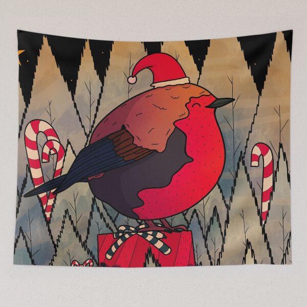 Item preview, A winter red robin designed and sold by Swadeillustrations.
