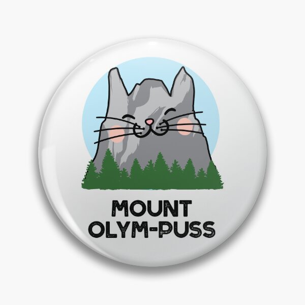 Item preview, Mount Olym-puss Funny Mountain Puns  designed and sold by punnybone.