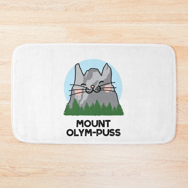 Item preview, Mount Olym-puss Funny Mountain Puns  designed and sold by punnybone.