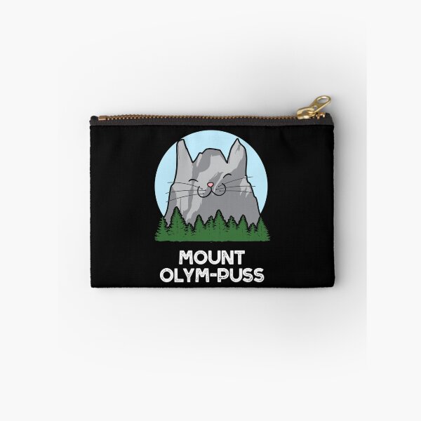 Item preview, Mount Olym-puss Funny Mountain Puns (Dark BG) designed and sold by punnybone.