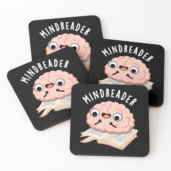 Item preview, Mind Reader Funny Brain Puns (Dark BG) designed and sold by punnybone.