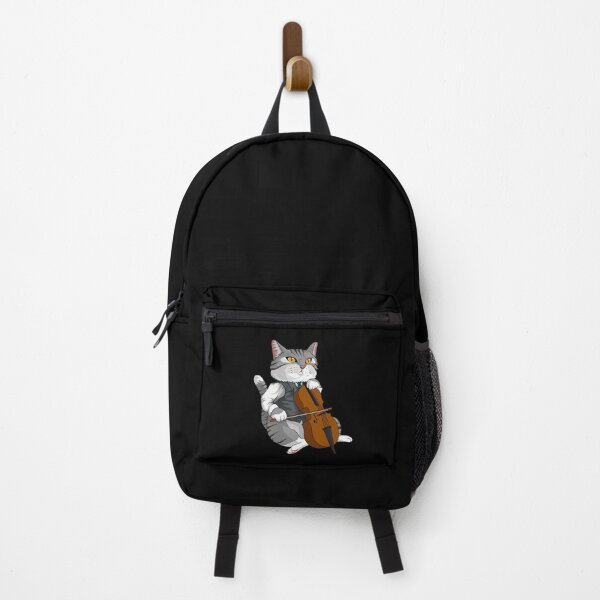 Item preview, Cat Playing Cello Violin musical instrument designed and sold by Ibu83.