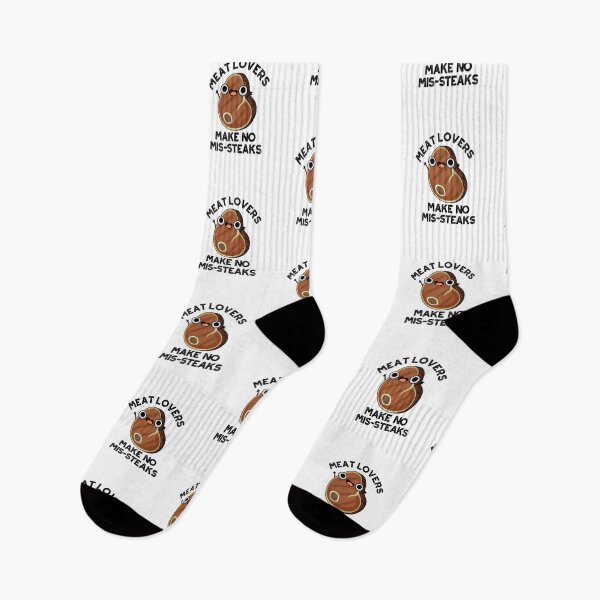 Item preview, Meat Lovers Make No Mis-steaks Funny Food Puns  designed and sold by punnybone.