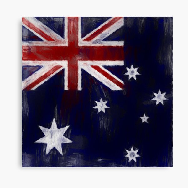 Australia Flag No. 1, Series 2 Canvas Print
