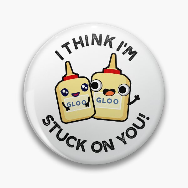 Item preview, I Think I'm Stuck On You Funny Glue Puns  designed and sold by punnybone.