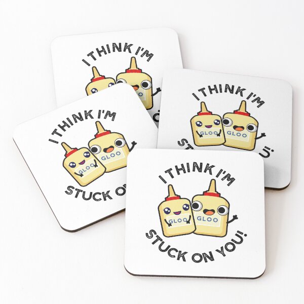 Item preview, I Think I'm Stuck On You Funny Glue Puns  designed and sold by punnybone.